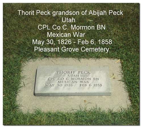Thorit's grave in Pleasant Grove