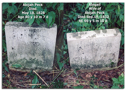 Close up of Abijah's stone