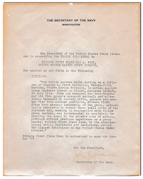 Citations of Max Peck Max Citations